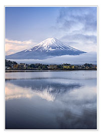 Poster Mount Fuji im Winter