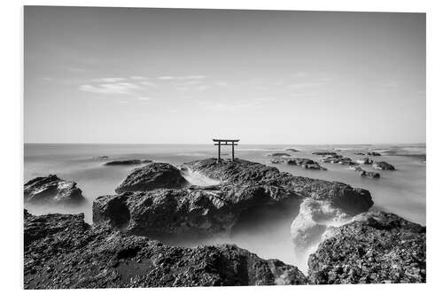 Foam board print Torii at the sea