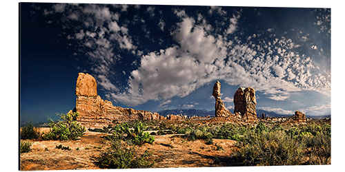 Stampa su alluminio Balanced Rock Panorama, Parco nazionale degli Arches