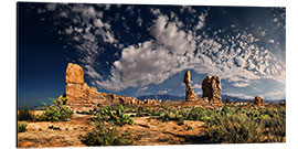 Alubild Balanced Rock Panorama, Arches Nationalpark