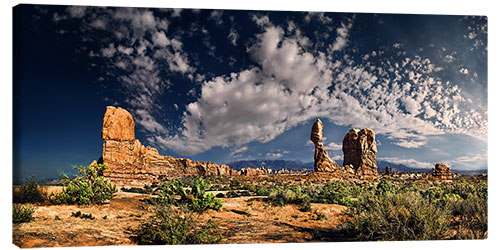 Leinwandbild Balanced Rock Panorama, Arches Nationalpark