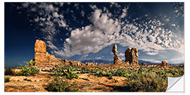 Wall sticker Balanced Rock Panorama, Arches National Park