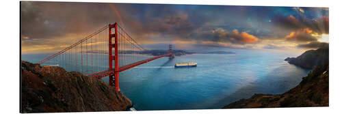 Tableau en aluminium Pont du Golden Gate, San Francisco