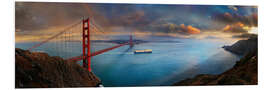 Tableau en PVC Pont du Golden Gate, San Francisco