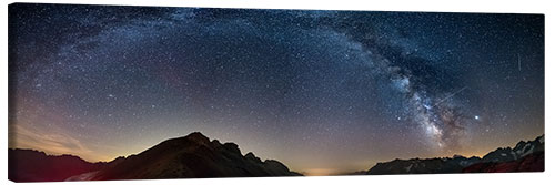 Canvas-taulu The Milky Way over the French Alps