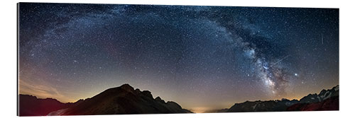 Gallery print The Milky Way over the French Alps