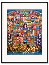 Gerahmter Kunstdruck Konzert am Abend