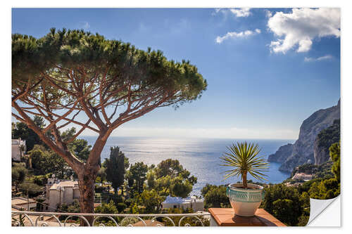 Autocolante decorativo Para o sul! Belvedere Tragara em Capri