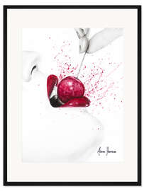 Gerahmter Kunstdruck Kleine süße Kirsche