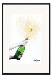 Gerahmter Kunstdruck Champagner Fete