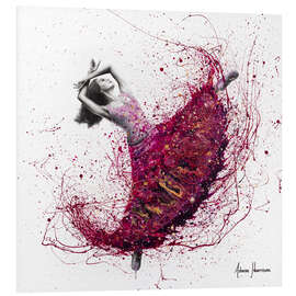 Tableau en PVC Danse nocturne magenta