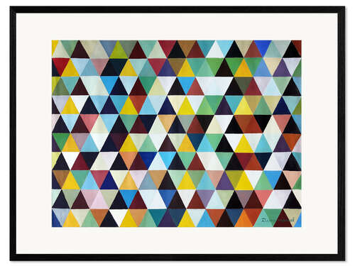 Plakat artystyczny premium w ramie Chromatic Composition 5