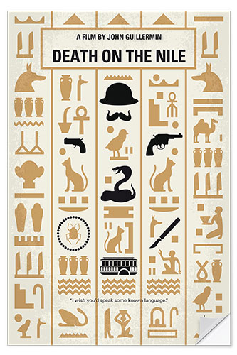 Wandsticker Tod auf dem Nil (englisch)