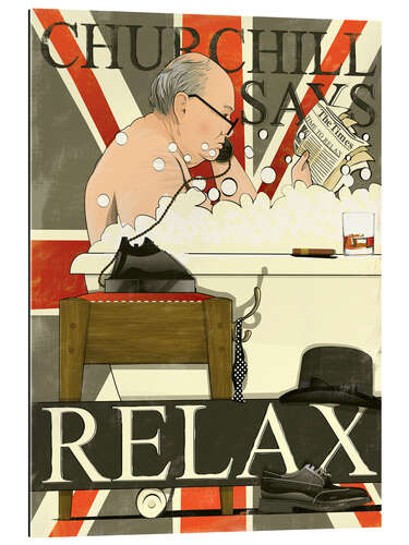 Galleriprint Churchill says Relax