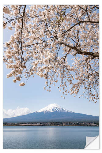 Wall sticker Mount Fuji behind Lake Kawaguchiko III