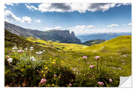 Adesivo murale Sciliar e Alpe di Siusi