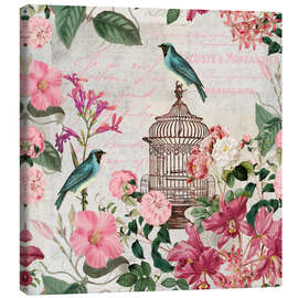 Canvas print Romantic Birdcage