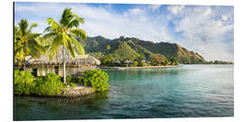 Aluminium print Moorea Island, French Polynesia