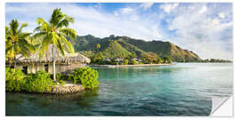 Selvklebende plakat Moorea Island, French Polynesia