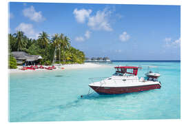 Akrylglastavla  Summer vacation in the Maldives - Jan Christopher Becke