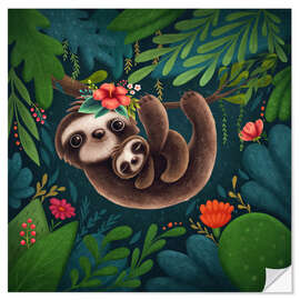 Wall sticker Cute sloths