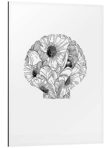 Aluminium print Flower scallop