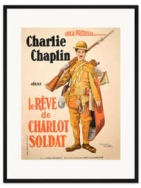 Gerahmter Kunstdruck Gewehr über (französisch)