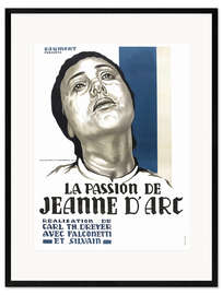 Impression artistique encadrée La Passion de Jeanne d'Arc