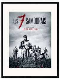 Gerahmter Kunstdruck Die sieben Samurai (französisch)