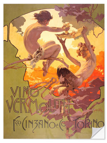 Selvklebende plakat Vermouth wine (Italian)