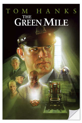 Selvklebende plakat The Green Mile (Den Grønne Mil)