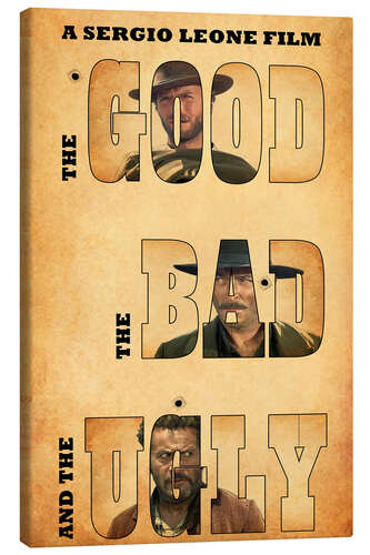 Lærredsbillede The good, the bad and the ugly