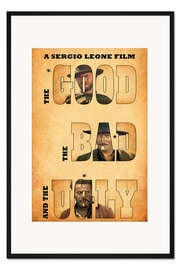 Gerahmter Kunstdruck Zwei glorreiche Halunken (englisch)