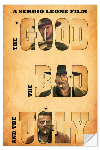 Naklejka na ścianę The good, the bad and the ugly