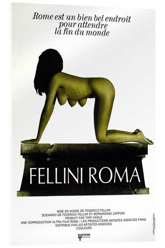 Quadro em acrílico Roma de Fellini (francês)