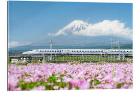 Gallery print Shinkansen drives past Mount Fuji