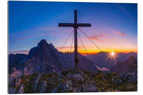 Gallery print Watzmann east wall at sunset