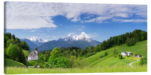 Canvas print Alpine summer at Watzmann I