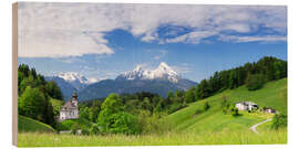 Holzbild Almsommer am Watzmann I