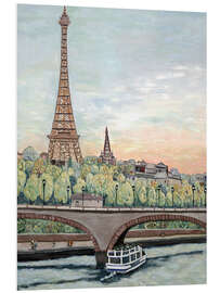 Foam board print Eiffel Tower View