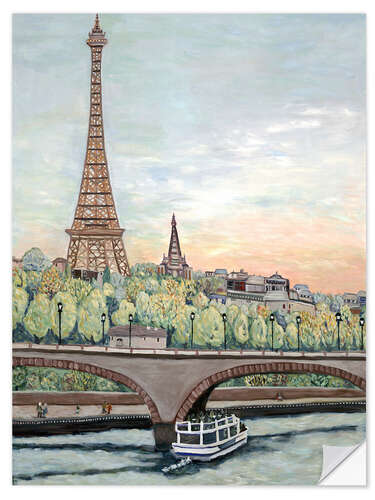 Wall sticker Eiffel Tower View