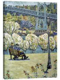 Canvas-taulu The bank by the river