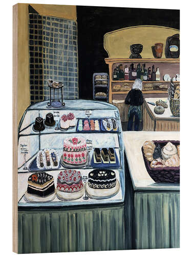 Wood print Patisserie
