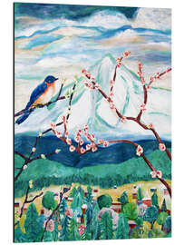 Magnettafel Japanische Kirschblüten