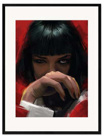 Impressão artística com moldura Mia Wallace II