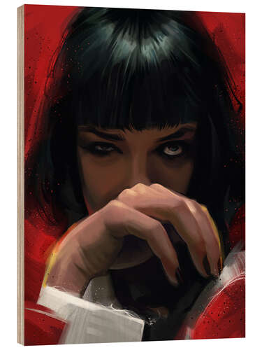 Wood print Mia Wallace II