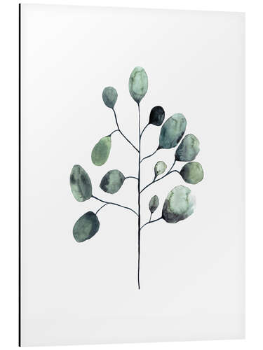 Tableau en aluminium Branche d'eucalyptus