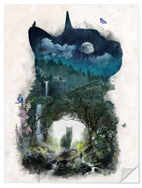 Selvklæbende plakat The Cat Realm