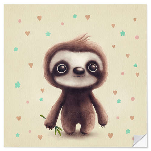 Wall sticker Cute Sloth II