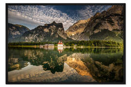Gerahmter Kunstdruck Königssee wo Bayern am schönsten ist